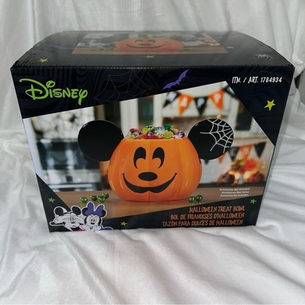 Rare - NEW Disney Mickey Mouse Halloween Candy Treat Bowl - COSTCO - SOLD OUT